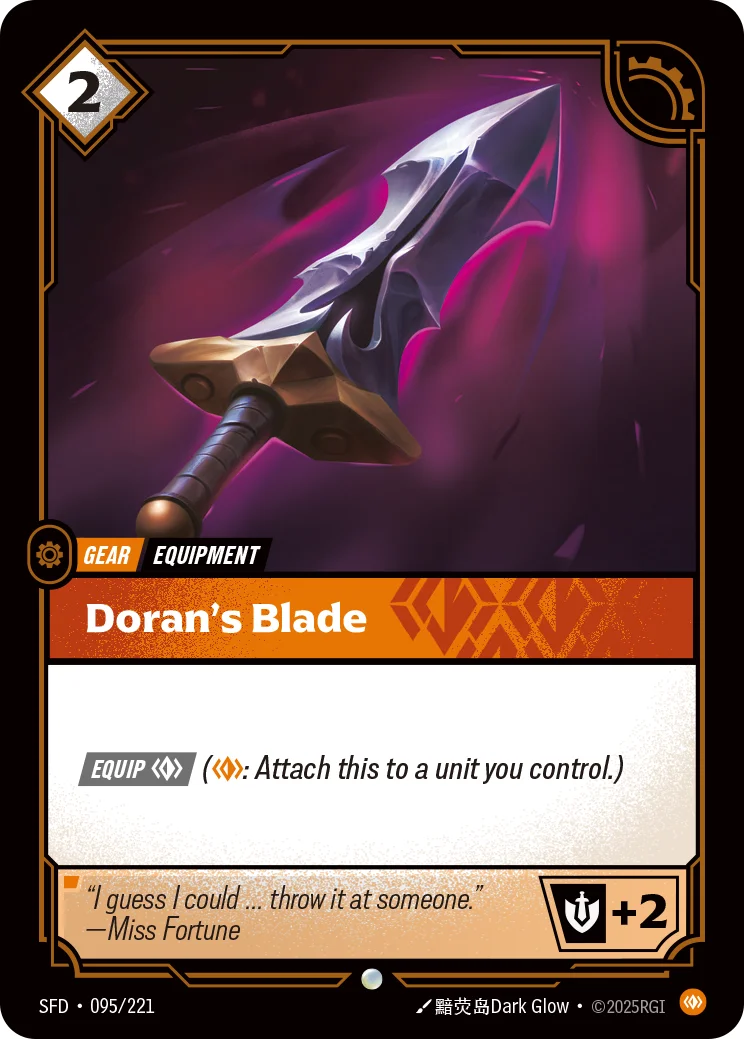 Doran's Blade — Riftbound card SFD 095