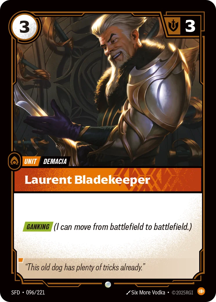 Laurent Bladekeeper — Riftbound card SFD 096