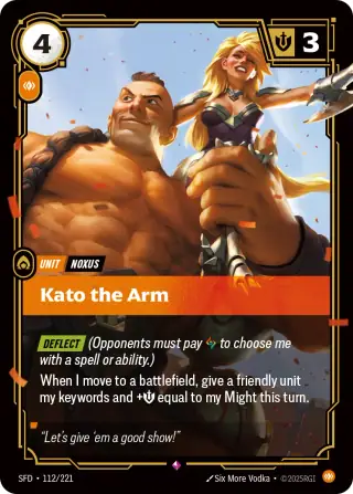 Kato the Arm — Riftbound card SFD 112