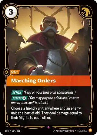 Marching Orders — Riftbound card SFD 114