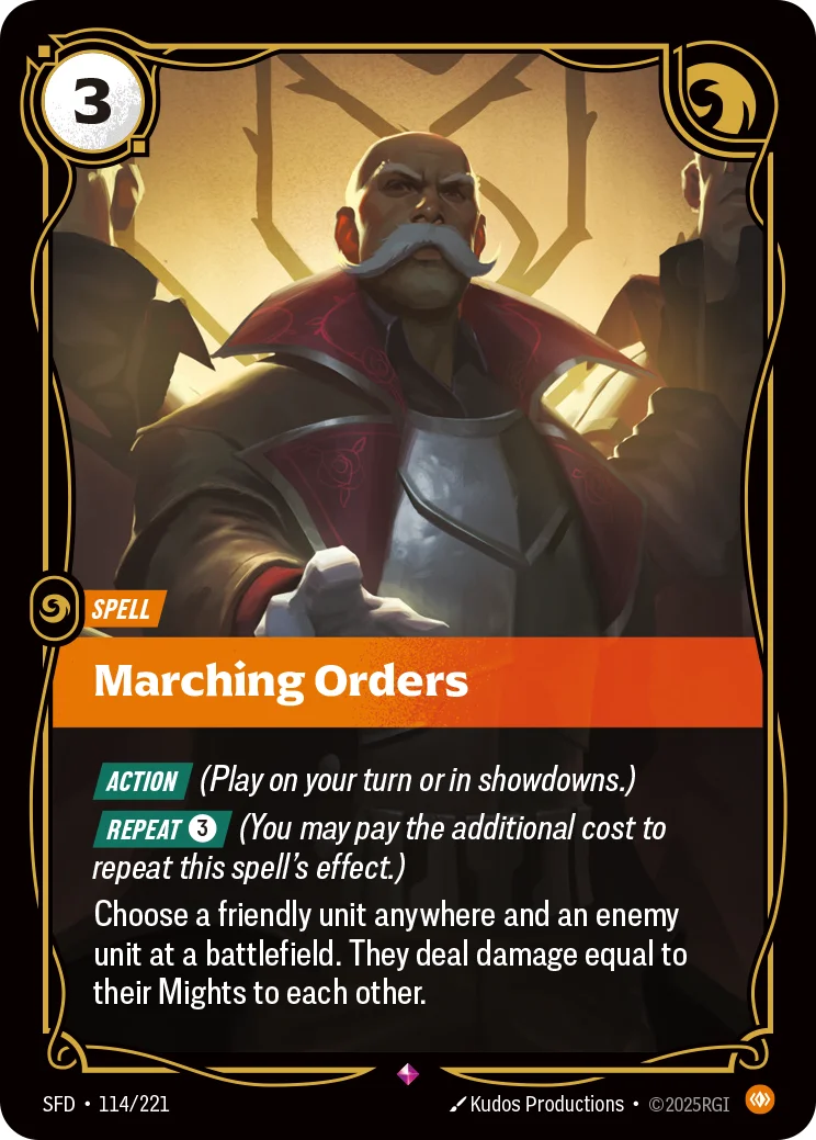 Marching Orders — Riftbound card SFD 114