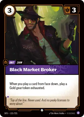 Black Market Broker — Riftbound card SFD 121