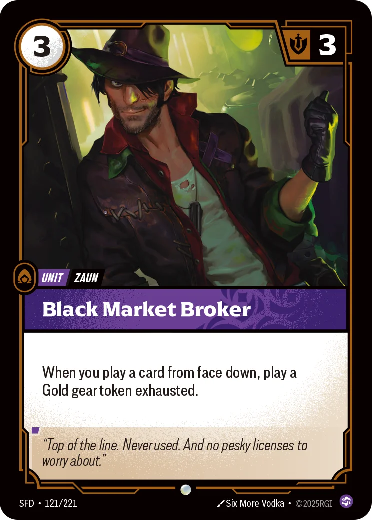 Black Market Broker — Riftbound card SFD 121