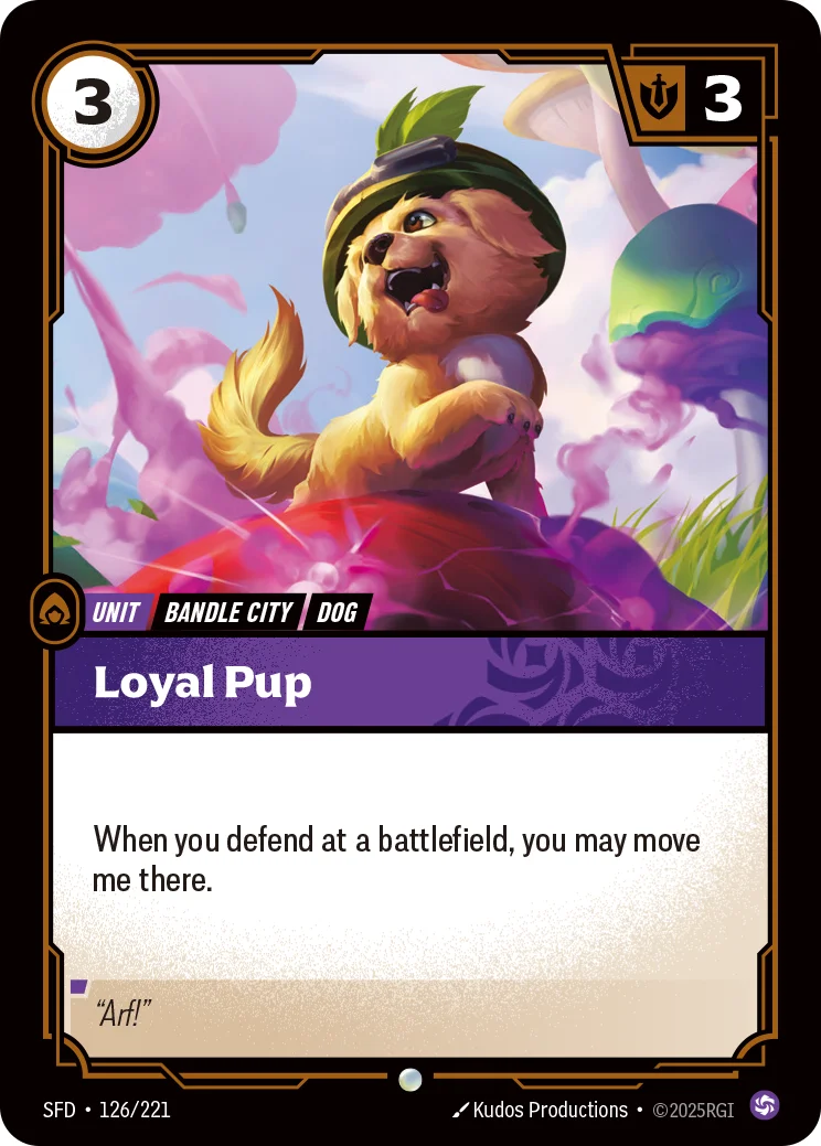 Loyal Pup — Riftbound card SFD 126