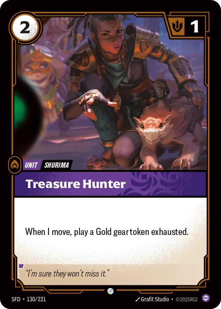 Treasure Hunter — Riftbound promo card SFD 130