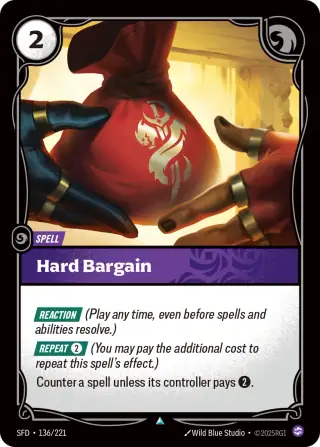 Hard Bargain — Riftbound card SFD 136