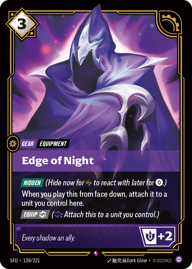 Edge of Night — Riftbound promo card SFD 139