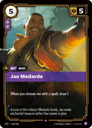 Jae Medarda — Riftbound card SFD 142