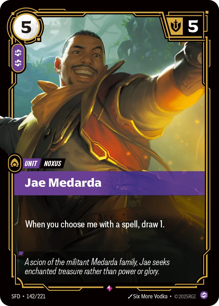 Jae Medarda — Riftbound card SFD 142