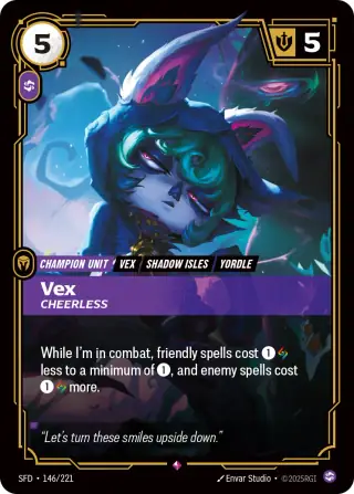 Vex, Cheerless — Riftbound card SFD 146
