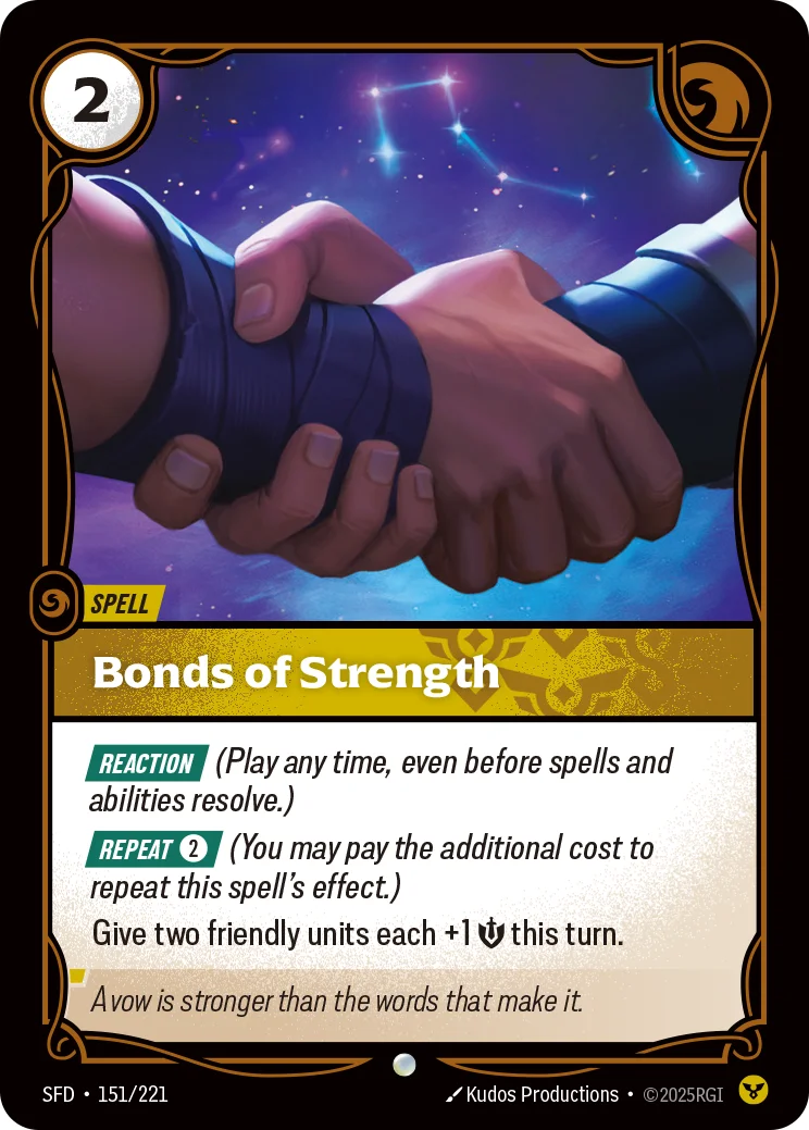 Bonds of Strength — Riftbound card SFD 151