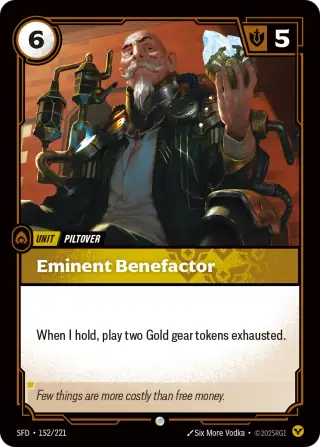 Eminent Benefactor — Riftbound card SFD 152