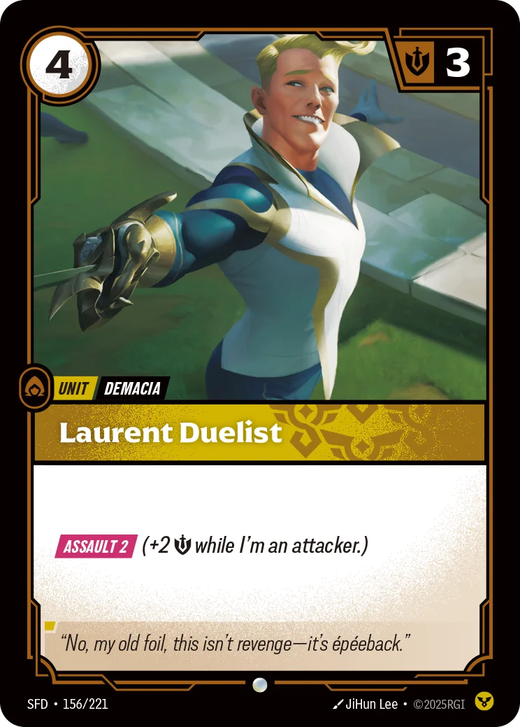 Laurent Duelist — Riftbound card SFD 156