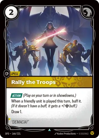 Rally the Troops — Riftbound card SFD 166