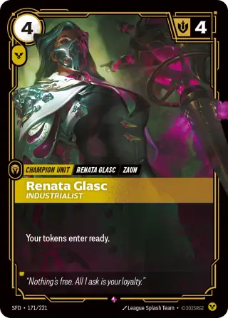 Renata Glasc, Industrialist — Riftbound card SFD 171