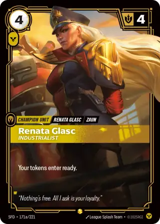 Renata Glasc, Industrialist — Riftbound Showcase card SFD 171a