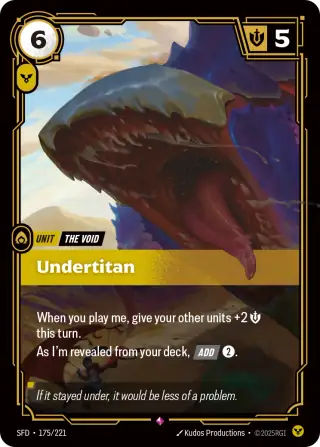 Undertitan — Riftbound card SFD 175