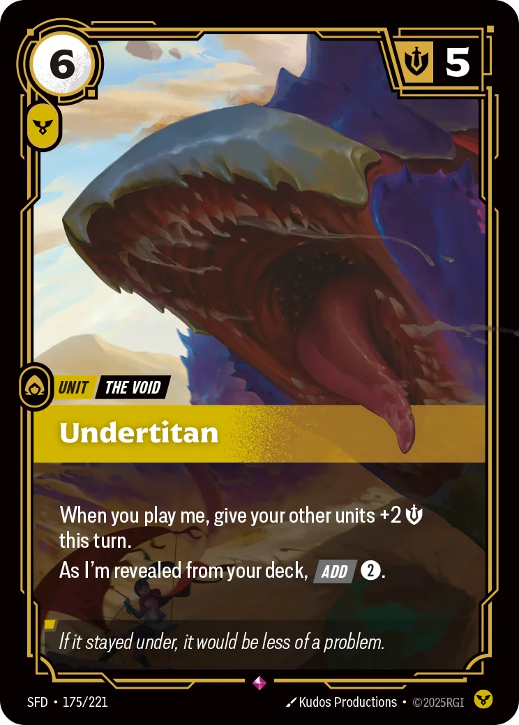 Undertitan — Riftbound card SFD 175