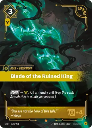 Blade of the Ruined King — Riftbound Epic card SFD 178