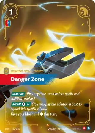 Danger Zone — Riftbound Epic card SFD 182