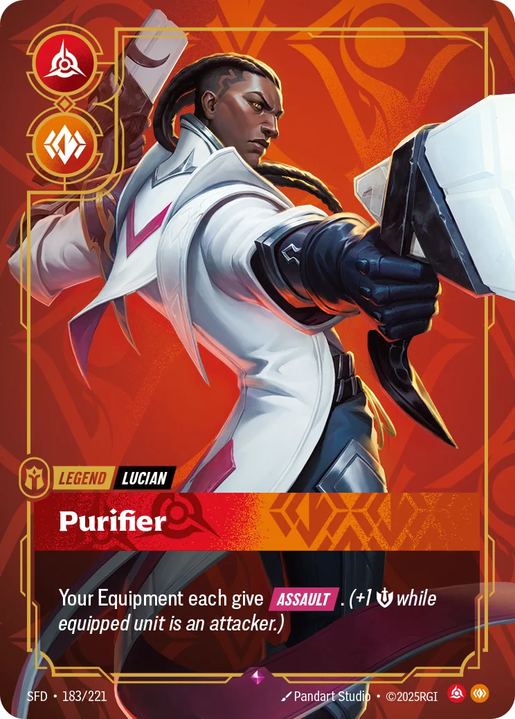 Lucian, Purifier — Riftbound promo card SFD 183