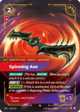 Spinning Axe — Riftbound Epic card SFD 186