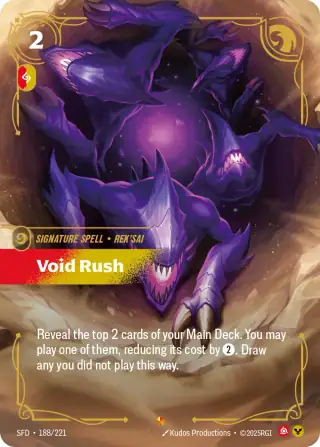 Void Rush — Riftbound Epic card SFD 188