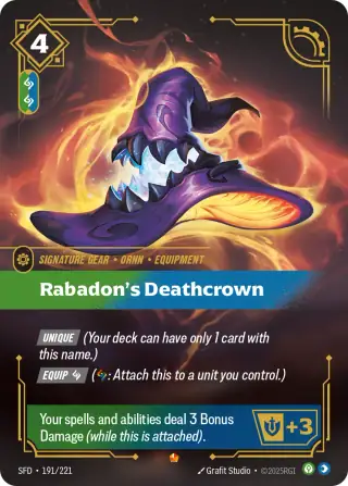 Rabadon's Deathcrown — Riftbound Epic card SFD 191