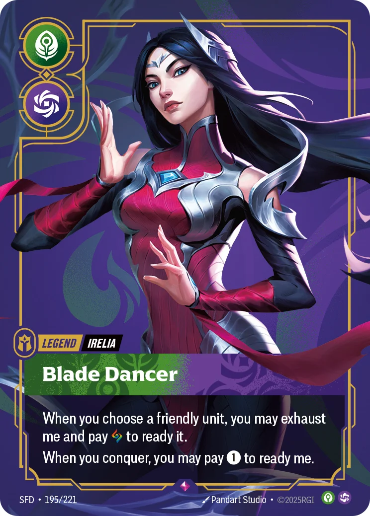 Irelia, Blade Dancer — Riftbound card SFD 195