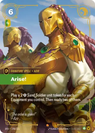 Arise! — Riftbound Epic card SFD 198