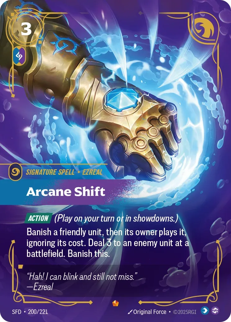 Arcane Shift — Riftbound Epic card SFD 200