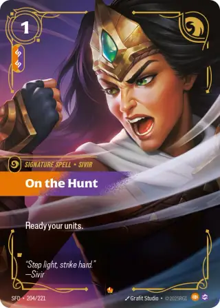 On the Hunt — Riftbound Epic card SFD 204