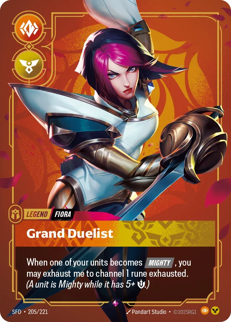 Fiora, Grand Duelist — Riftbound promo card SFD 205