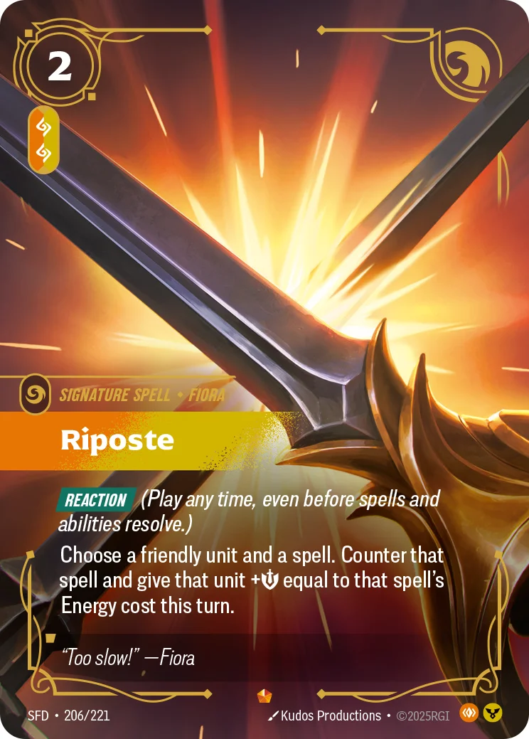 Riposte — Riftbound Epic card SFD 206