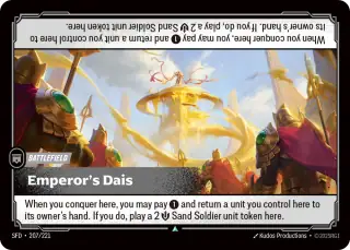 Emperor's Dais — Riftbound card SFD 207