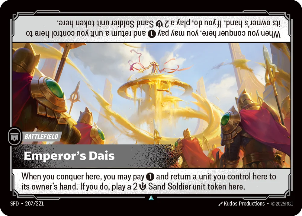 Emperor's Dais — Riftbound card SFD 207