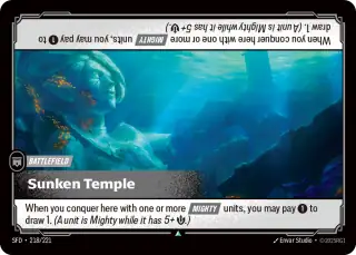 Sunken Temple — Riftbound card SFD 218