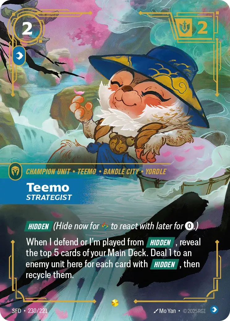 Teemo, Strategist — Riftbound overnumbered card SFD 230