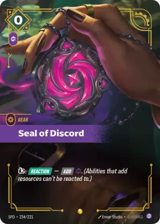 Seal of Discord — Riftbound overnumbered card SFD 234