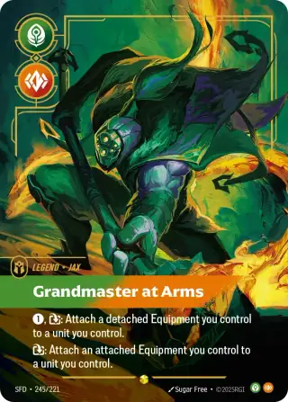 Jax, Grandmaster at Arms — Riftbound overnumbered card SFD 245