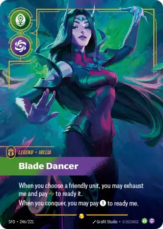 Irelia, Blade Dancer — Riftbound overnumbered card SFD 246