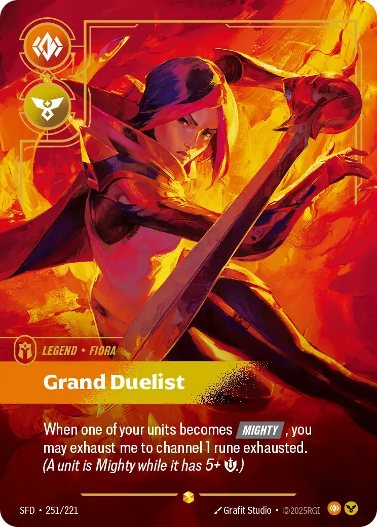 Fiora, Grand Duelist — Riftbound overnumbered card SFD 251
