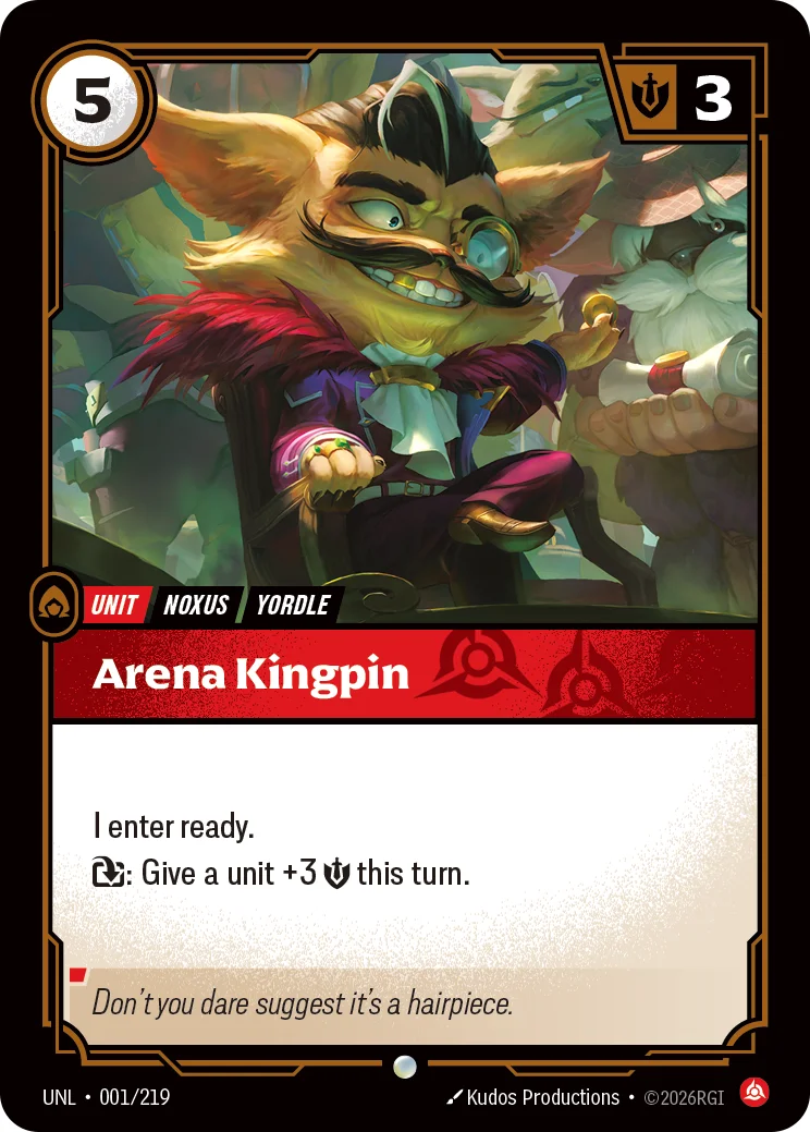Arena Kingpin — Riftbound card UNL 001
