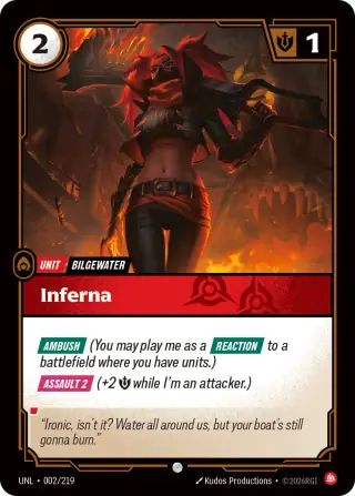 Inferna — Riftbound card UNL 002