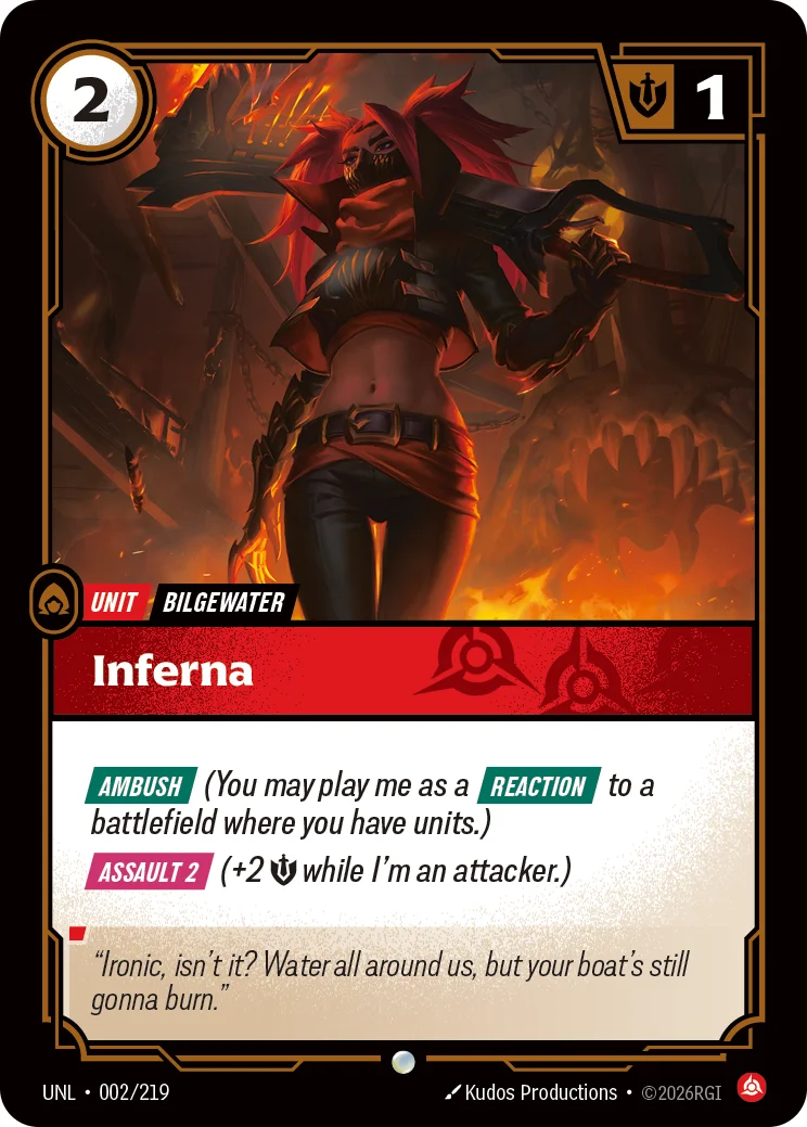 Inferna — Riftbound card UNL 002
