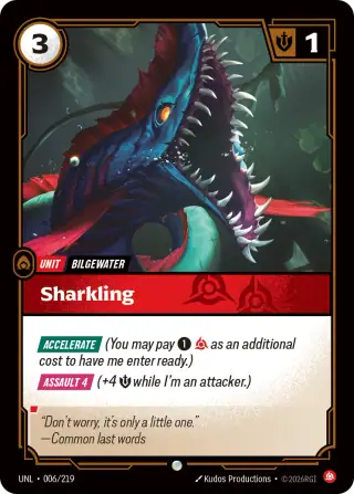 Sharkling — Riftbound card UNL 006