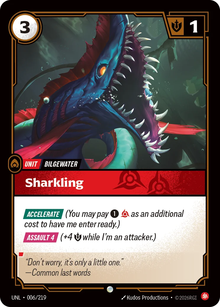 Sharkling — Riftbound card UNL 006