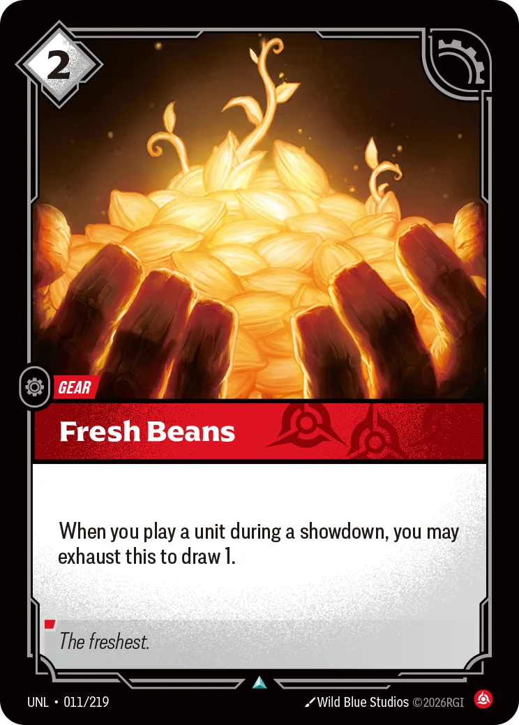 Fresh Beans — Riftbound card UNL 011