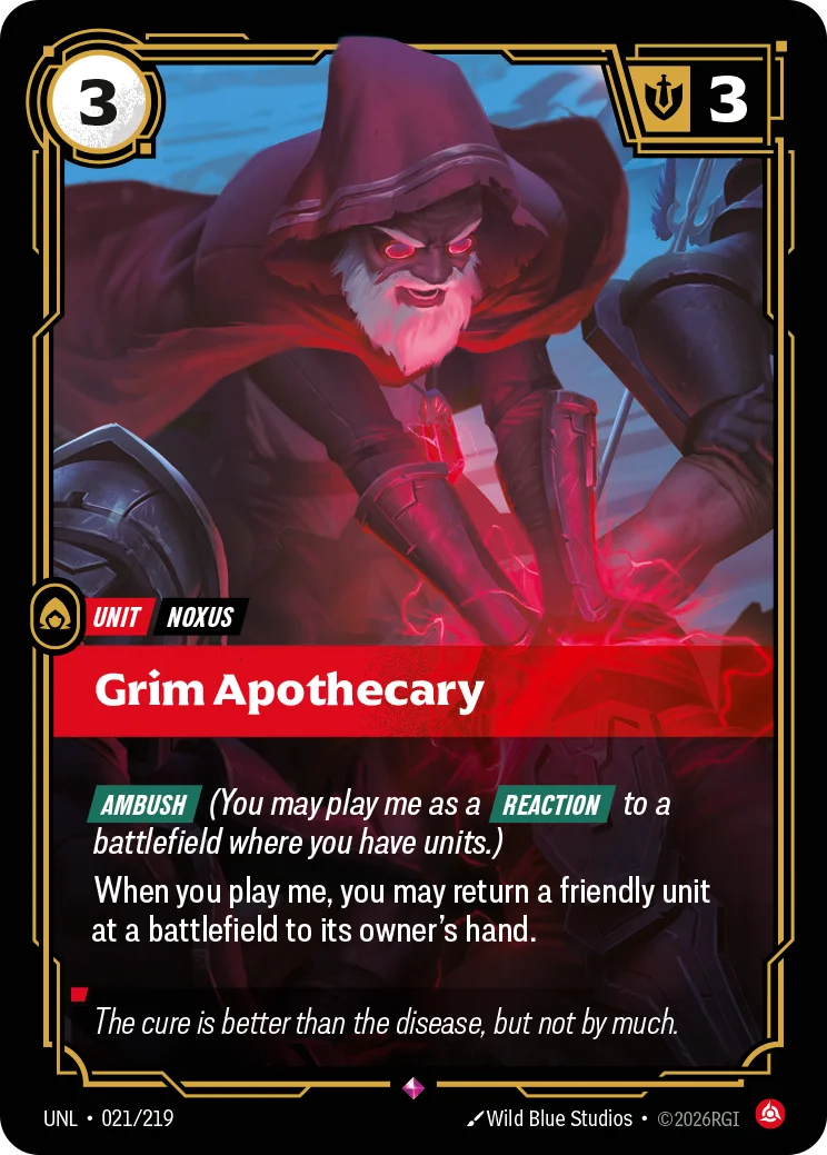 Grim Apothecary — Riftbound card UNL 021