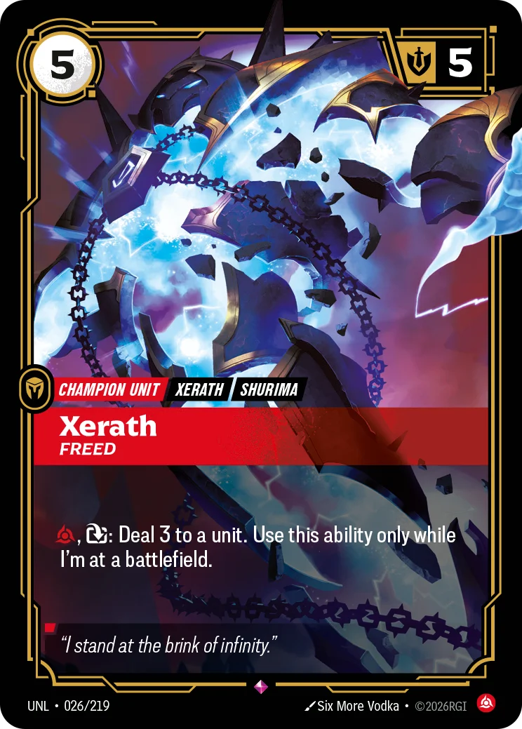 Xerath, Freed — Riftbound card UNL 026